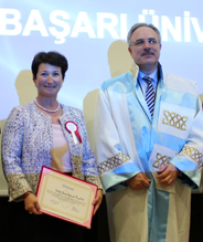 Plaque of gratitude to Toros Agri from Canik University