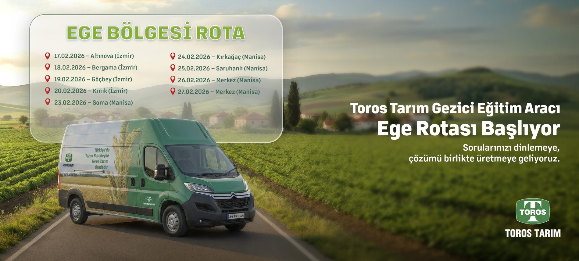 Ege Bölgesi’nde üretimin nabzını birlikte tutmaya geliyoruz.